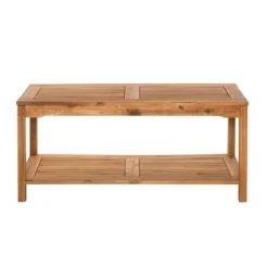 Ravenscroft Modern Boho Acacia Wood Slatted Outdoor Coffee Table With Lower Shelf - Saracina Home 22 Ravenscroft Modern Boho Acacia Wood Slatted Outdoor Coffee Table With Lower Shelf - Saracina Home -Saracina Home Sales Store GUEST 96844e8b abd4 49c9 90db a4cf9d9bdccf