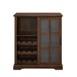 Tavern Modern Transitional Sliding Window Pane Door Bar Cabinet - Saracina Home -Saracina Home Sales Store GUEST 9b43bc1d 6244 4381 8aae a40702b3f8c5