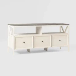 Farmhouse 3 Drawer Wood TV Stand For TVs Up To 65" - Saracina Home 37 Farmhouse 3 Drawer Wood TV Stand For TVs Up To 65" - Saracina Home -Saracina Home Sales Store GUEST 9c05f01d 83d8 411e ae5d 3185861747c7