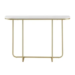 Megan Modern Glam Curved Console Table Faux White Marble/Gold - Saracina Home -Saracina Home Sales Store GUEST 9c4dc3eb d351 4801 920b 2b36439f8fed