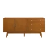 70" Mid-century Modern 3 Drawer And 2 Door Sideboard - Saracina Home