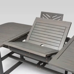 5pc Slatted Extendable Acacia Wood Patio Dining Set - Saracina Home -Saracina Home Sales Store GUEST 9e2eeb34 ef6f 4427 ba54 634090a28364