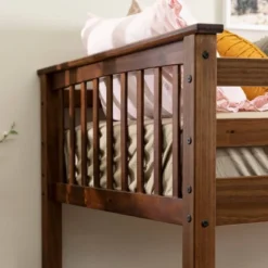 Twin Over Twin Transitional Cottage Solid Pine Bunk Bed Walnut - Saracina Home 9 Twin Over Twin Transitional Cottage Solid Pine Bunk Bed Walnut - Saracina Home -Saracina Home Sales Store GUEST 9e6f1555 d064 4b28 afc0 d09b87b37a3e