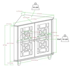 2 Door Corner Accent Cabinet With Fretwork Doors - Saracina Home 20 2 Door Corner Accent Cabinet With Fretwork Doors - Saracina Home -Saracina Home Sales Store GUEST a18e1f43 b6f9 4000 b005 ef27a6115445
