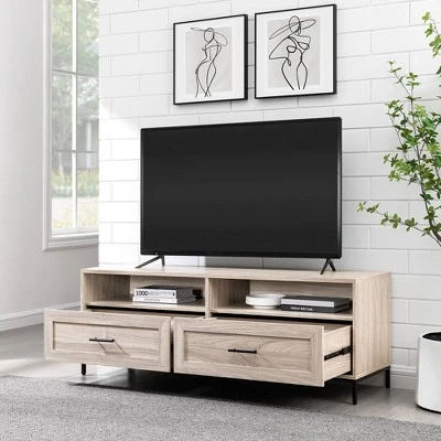Orin Modern 2 Drawer TV Stand For TVs Up To 60" - Saracina Home 5 Orin Modern 2 Drawer TV Stand For TVs Up To 60" - Saracina Home - Image 5