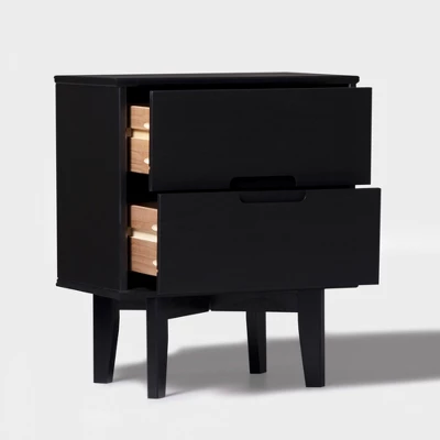 Mid-Century Modern Wood Nightstand - Saracina Home 7 Mid-Century Modern Wood Nightstand - Saracina Home - Image 7