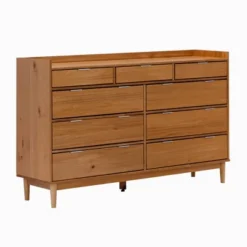 Mid-Century Modern Solid Wood 9 Drawer Horizontal Dresser - Saracina Home -Saracina Home Sales Store GUEST a5d5644c 70fb 4098 a150 33db6395ee8f