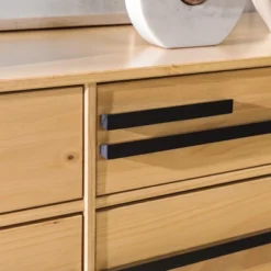 Modern 6 Drawer Double Dresser With Long Handles - Saracina Home -Saracina Home Sales Store GUEST a655ef3a e42c 4a92 8bd3 8dc5f35056e3