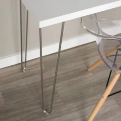 Gibby Modern Glam Hairpin Leg Writing Desk Faux White Marble - Saracina Home -Saracina Home Sales Store GUEST a721066f 3224 4cc1 a61c a62baa6ba469