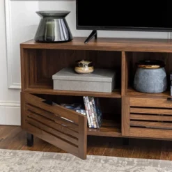 Visconti Boho Slat Door Storage Console TV Stand For TVs Up To 80" - Saracina Home 19 Visconti Boho Slat Door Storage Console TV Stand For TVs Up To 80" - Saracina Home -Saracina Home Sales Store GUEST a9e495a2 c110 47d7 bfc7 b0d4718a55ba