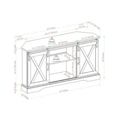 Robinson Rustic Transitional Sliding Barn Door Corner TV Stand For TVs Up To 58" - Saracina Home 28 Robinson Rustic Transitional Sliding Barn Door Corner TV Stand For TVs Up To 58" - Saracina Home -Saracina Home Sales Store GUEST aa8d956e 9f7a 4abe b255 c1c4ee0d9dbb