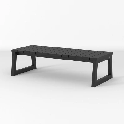 Saracina Home Acacia Slatted Rectangular Patio Coffee Table 1 Saracina Home Acacia Slatted Rectangular Patio Coffee Table