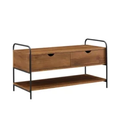 Modern 2 Drawer Storage Entry Bench - Saracina Home -Saracina Home Sales Store GUEST abd502cb d546 4836 85b1 69b1749b1a09