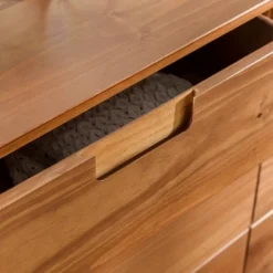 Mid-Century Modern Groove Wood 6 Drawer Dresser - Saracina Home -Saracina Home Sales Store GUEST acae644a 11b4 4991 825d c7f6901a557e