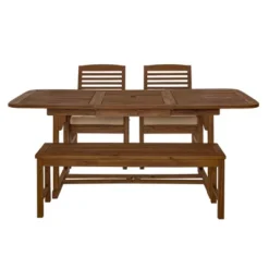 Ravenscroft 4pc Extendable Acacia Wood Outdoor Dining Set - Saracina Home 15 Ravenscroft 4pc Extendable Acacia Wood Outdoor Dining Set - Saracina Home -Saracina Home Sales Store GUEST aceba1fb ced7 4574 a6c3 679b568def71