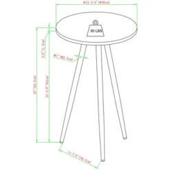 Modern Glam 3 Leg Round Side Table - Saracina Home -Saracina Home Sales Store GUEST b0240f86 31b9 4922 91c0 26a1ecfd91f4