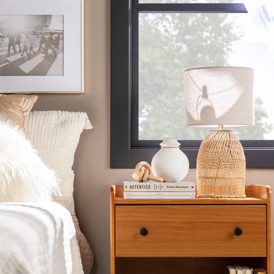 Katie Transitional Tray Top 1 Drawer Solid Wood Nightstand Caramel - Saracina Home 11 Katie Transitional Tray Top 1 Drawer Solid Wood Nightstand Caramel - Saracina Home - Image 11