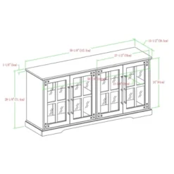 Avalene Modern Farmhouse 4 Door Glass Window Pane TV Stand For TVs Up To 65" - Saracina Home 24 Avalene Modern Farmhouse 4 Door Glass Window Pane TV Stand For TVs Up To 65" - Saracina Home -Saracina Home Sales Store GUEST b3f7df06 e059 4949 a076 ebe86ef2463e