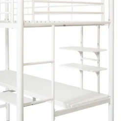 Twin Analise Metal Loft Bed With Wood Desk - Saracina Home -Saracina Home Sales Store GUEST b4bbba92 aba8 44d4 9b1e 7ffe5362405a