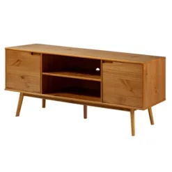 Solid Wood Mid-Century Modern TV Stand For TVs Up To 80" - Saracina Home -Saracina Home Sales Store GUEST b4ef855d 4d09 4e84 b45e 237d42433b01