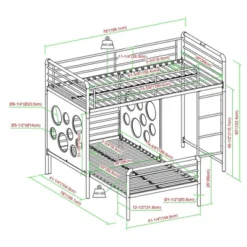 Twin Modern Cut-Out L-Shaped Metal Bunk Bed - Saracina Home -Saracina Home Sales Store GUEST b5f377ab b5e4 4157 8a9a bfb70f6c79c4