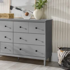 Stiva Classic Mid-Century Modern Horizontal 6 Drawer Dresser - Saracina Home -Saracina Home Sales Store GUEST b6ac3720 5c6e 4c37 885d dc763e205949