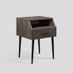 Modern 1 Drawer Angled Side Table - Saracina Home -Saracina Home Sales Store GUEST b736eb41 e6d5 4b13 a83e a23c9665cf46