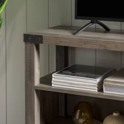 2 Door Farmhouse Highboy TV Stand For TVs Up To 65" Gray Wash - Saracina Home -Saracina Home Sales Store GUEST b757a933 2ff5 4f3e a382 b133f73d53d6