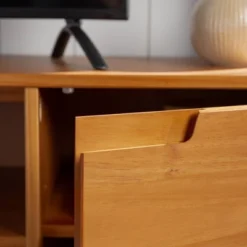 Solid Wood Mid-Century Modern TV Stand For TVs Up To 80" - Saracina Home -Saracina Home Sales Store GUEST b78e54f7 947a 4b3c 9e8b b3b9f13c7373