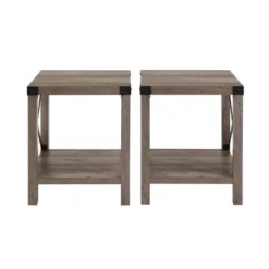 Set Of 2 Sophie Rustic Farmhouse X Frame Side Tables - Saracina Home -Saracina Home Sales Store GUEST ba192e9c bdb3 4fbc b015 1e016932d4a2