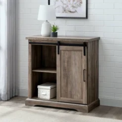 Tertia Grooved Sliding Barn Door Transitional Accent Cabinet - Saracina Home -Saracina Home Sales Store GUEST baa6c551 b5a6 44a9 b601 63d0426173d8