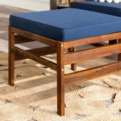 3pc Modular Acacia Wood Patio Chat Set With Cushions - Saracina Home -Saracina Home Sales Store GUEST bac9860b 3e03 4d90 85a0 e710ace33155