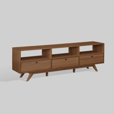 Mid-Century Modern Low TV Stand With Storage For TVs Up To 80" - Saracina Home 11 Mid-Century Modern Low TV Stand With Storage For TVs Up To 80" - Saracina Home - Image 11