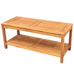 Ravenscroft Modern Boho Acacia Wood Slatted Outdoor Coffee Table With Lower Shelf - Saracina Home 23 Ravenscroft Modern Boho Acacia Wood Slatted Outdoor Coffee Table With Lower Shelf - Saracina Home -Saracina Home Sales Store GUEST bdd5c607 f53e 4336 9432 64642f554cfa