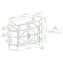 Atticus Modern Farmhouse 2 Door Corner TV Stand For TVs Up To 55" Rustic Oak - Saracina Home 17 Atticus Modern Farmhouse 2 Door Corner TV Stand For TVs Up To 55" Rustic Oak - Saracina Home -Saracina Home Sales Store GUEST be7fd8ed 5976 4d60 b751 9a39a330340e