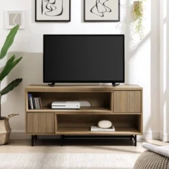 Modern Reeded Door Extendable TV Stand For TVs Up To 50" - Saracina Home 16 Modern Reeded Door Extendable TV Stand For TVs Up To 50" - Saracina Home -Saracina Home Sales Store GUEST bf94a3de 05cc 4e30 8008 521b3ccde76b