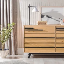 Modern 6 Drawer Double Dresser With Long Handles - Saracina Home -Saracina Home Sales Store GUEST c279e89d b229 43e8 ad31 a6553ffcc546