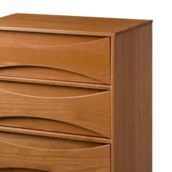 Mid-Century Modern Contoured 5 Drawer Chest Of Drawers - Saracina Home -Saracina Home Sales Store GUEST c27c7fcf f0c0 42b6 8b83 888be9d75160