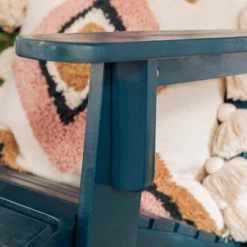 Genovia Transitional Acacia Wood Outdoor Adirondack Chair With Wine Holder - Saracina Home -Saracina Home Sales Store GUEST c29c8e77 a026 4775 906d 6ef3588c305a