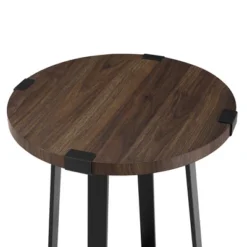 Wrightson Urban Industrial Faux Wrap Leg Round Side Table - Saracina Home -Saracina Home Sales Store GUEST c41cbcad b877 4c26 8488 d58db3aa6ec4