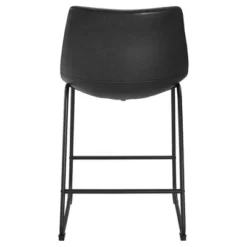 Set Of 2 Laslo Modern Upholstered Faux Leather Counter Height Barstools - Saracina Home -Saracina Home Sales Store GUEST c46de002 f908 4921 9735 db2fda8942da