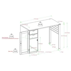 Polay Modern Computer Desk With Chalkboard Door - Saracina Home -Saracina Home Sales Store GUEST c4ff3b05 5e4f 4b42 afca 95f68c7d18d3