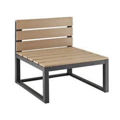 4pc Metal & Wood All Weather Patio Sectional Set - Natural - Saracina Home -Saracina Home Sales Store GUEST c5320dab 24ad 4797 869a 0ca6e9681128