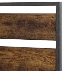 Queen Urban Chic Metal And Wood Plank Bed Brown - Saracina Home -Saracina Home Sales Store GUEST c5d1297f 85aa 4822 af1e 1303eb054e5b
