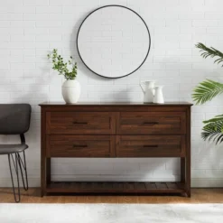 Transitional 4 Drawer Buffet - Saracina Home -Saracina Home Sales Store GUEST c6383927 bd15 4c3c a6c0 b8083c8d9325