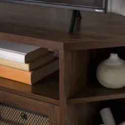 Corner TV Stand For TVs Up To 55" With Metal Mesh Doors - Saracina Home 19 Corner TV Stand For TVs Up To 55" With Metal Mesh Doors - Saracina Home -Saracina Home Sales Store GUEST c82def3e bcaa 4384 9da7 02d266de5aa9