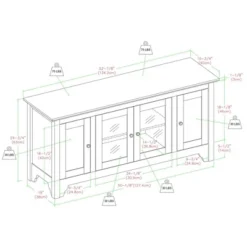 Closed Storage Wood TV Stand Console For TVs Up To 55" - Saracina Home -Saracina Home Sales Store GUEST c83c2028 259f 4dd7 a292 32d2ab276e82
