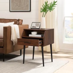 Modern 1 Drawer Angled Side Table - Saracina Home -Saracina Home Sales Store GUEST c89f3526 ba89 470f a5ae 0affe175494b