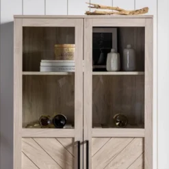 68" Boho Modern Tall Storage Wood Cabinet - Saracina Home -Saracina Home Sales Store GUEST caaed950 8a86 48dc 90af fe02f919bd3d