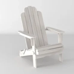 Genovia Transitional Acacia Wood Outdoor Adirondack Chair With Wine Holder - Saracina Home -Saracina Home Sales Store GUEST cb625f3b eedb 4864 9017 be3bb04450e4